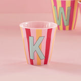rice Buchstabenbecher (250 ml) – K Stripes, Pink