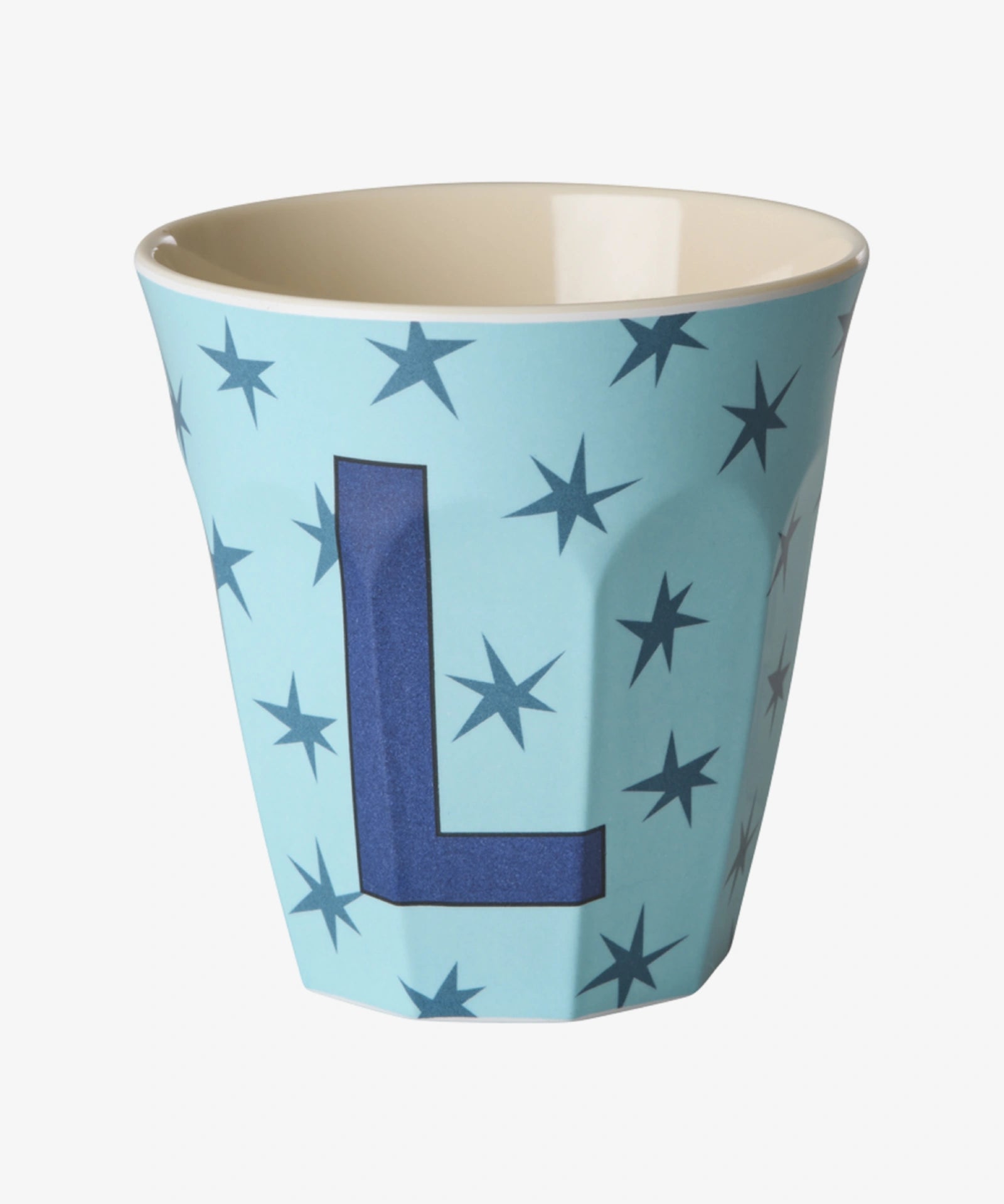 rice Buchstabenbecher (250 ml) – L Stars, Hellblau