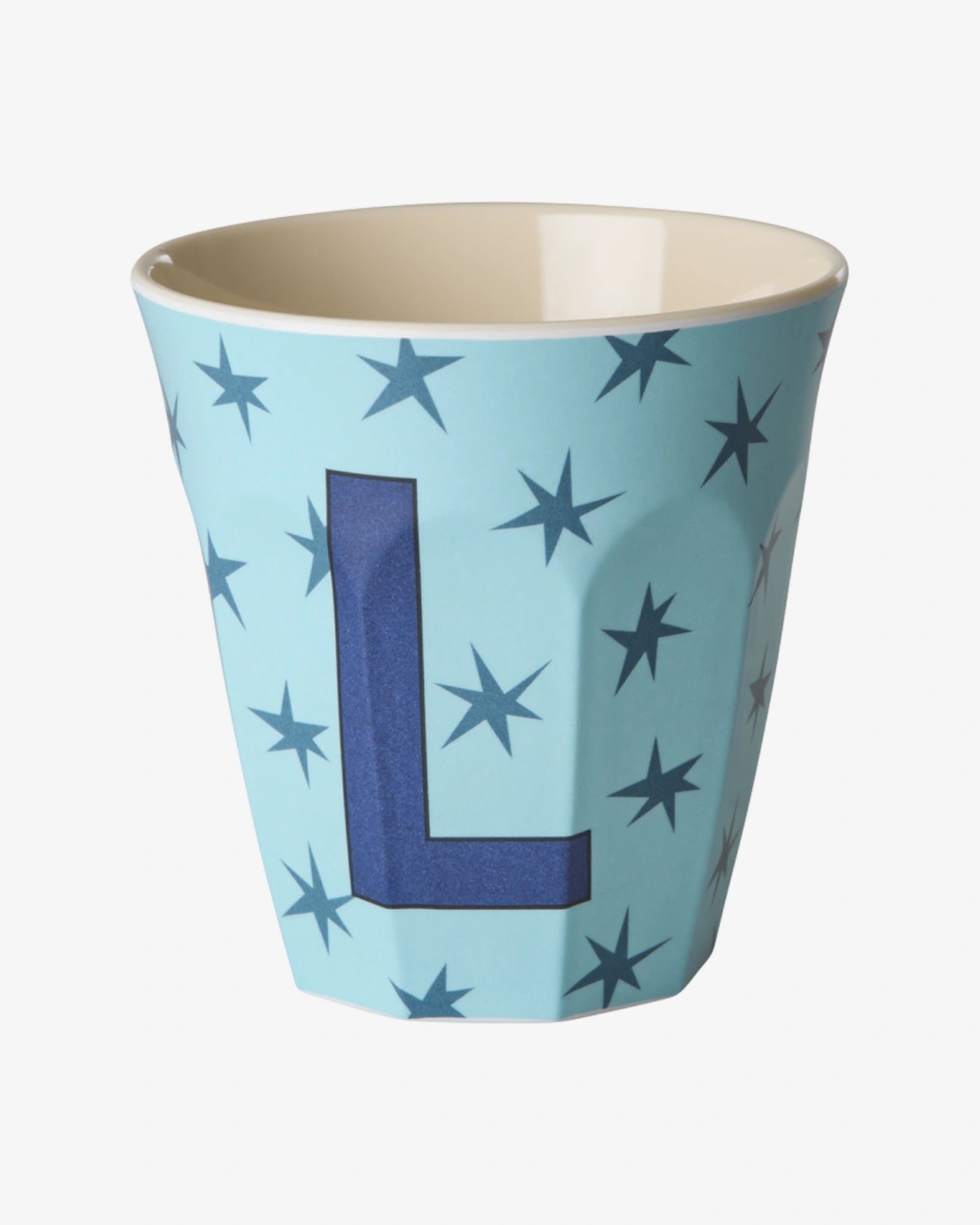 rice Buchstabenbecher (250 ml) – L Stars, Hellblau
