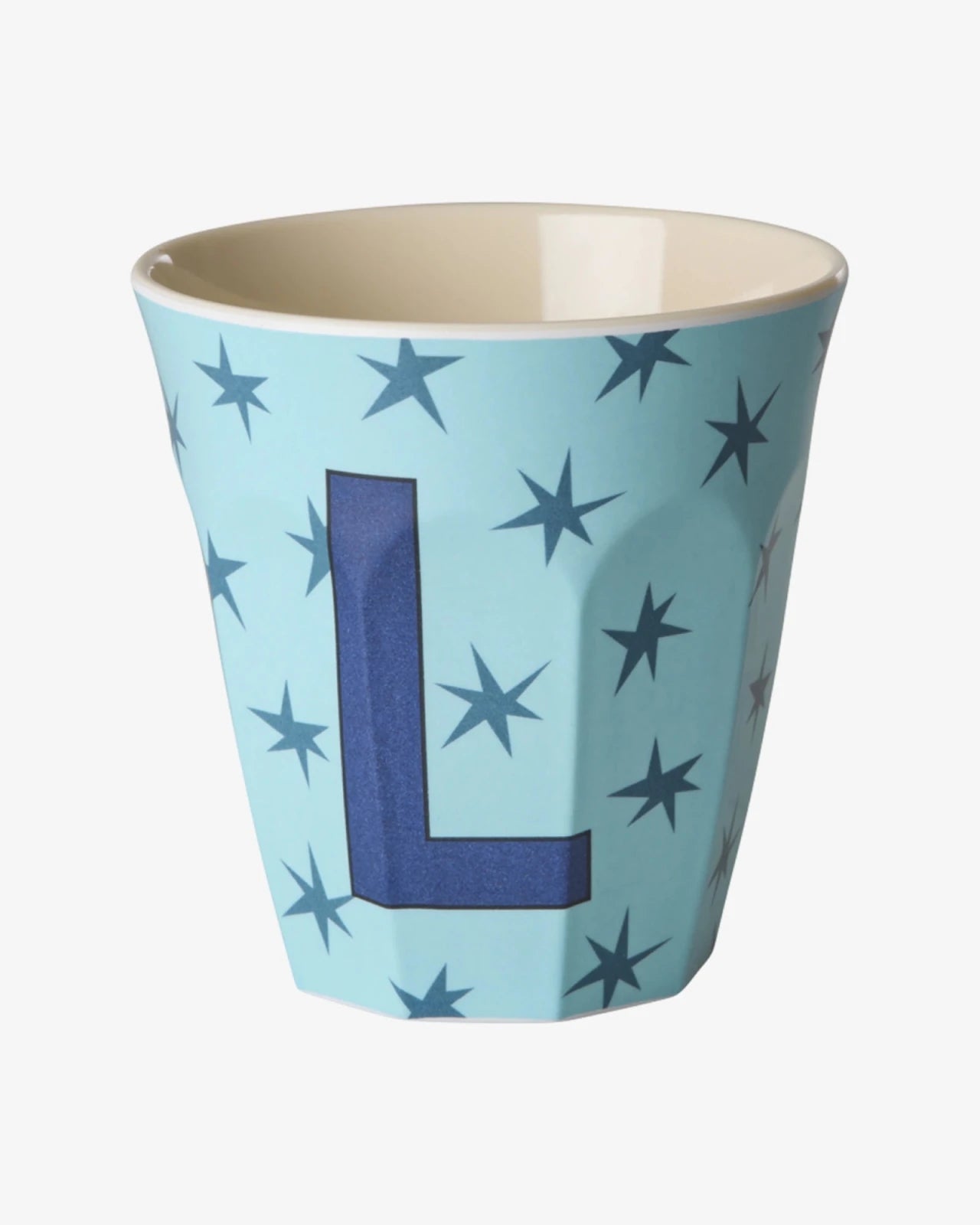 rice Buchstabenbecher (250 ml) – L Stars, Hellblau