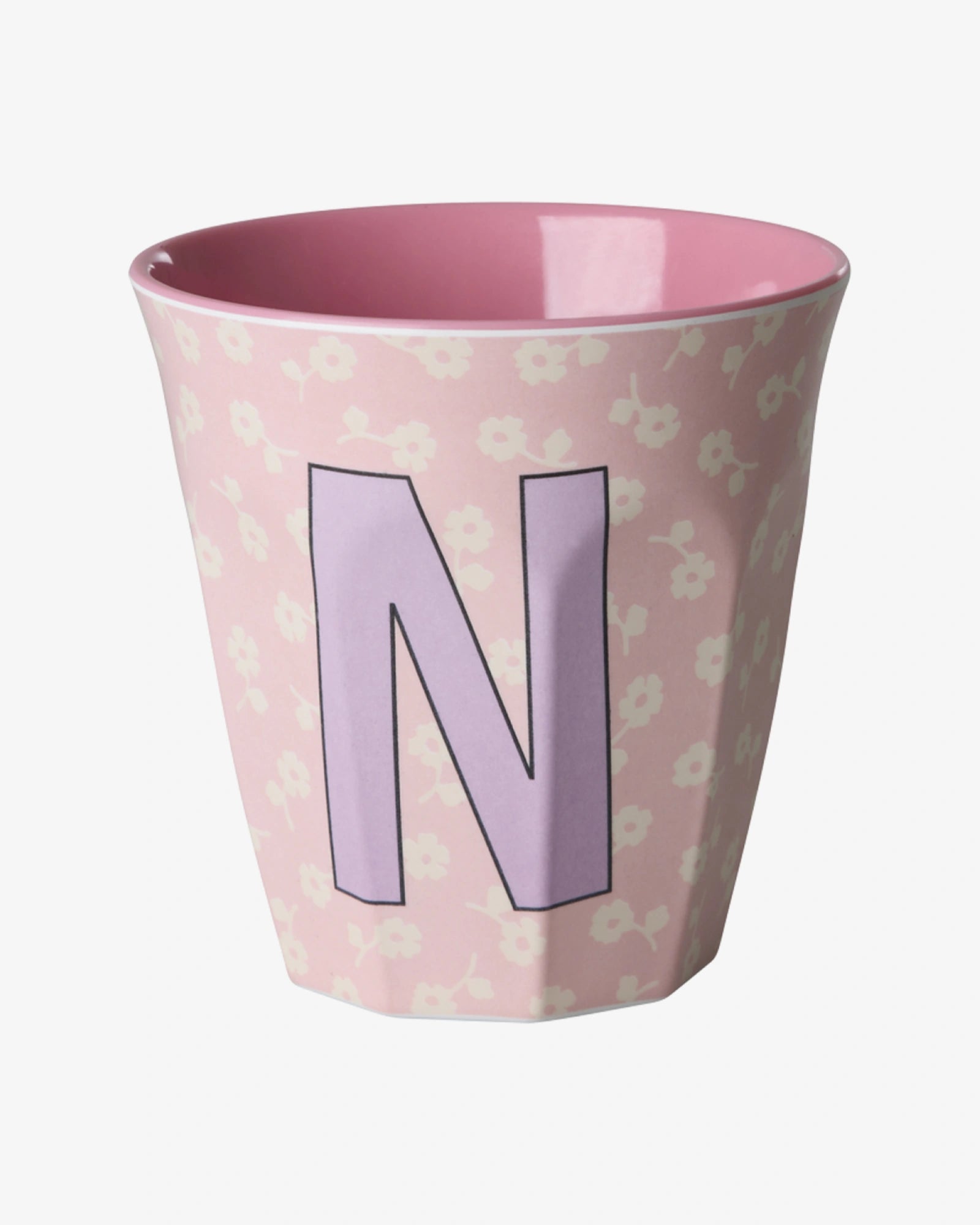 rice Buchstabenbecher (250 ml) – N Flowers, Hellrosa