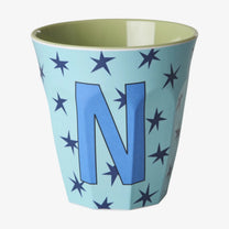 rice Buchstabenbecher (250 ml) – N Stars, Hellblau