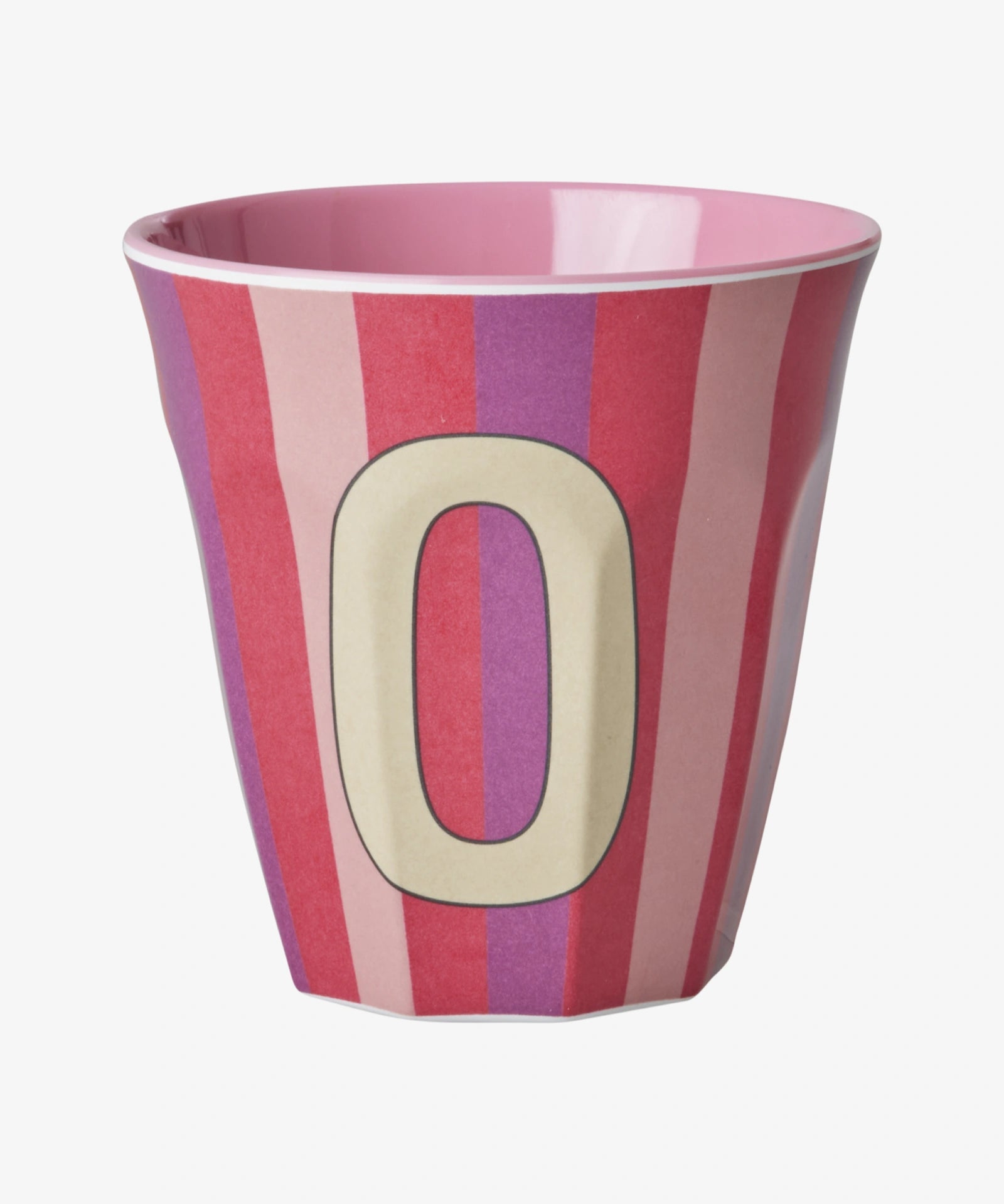rice Buchstabenbecher (250 ml) – O Stripes, Mehrfarbig