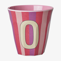 rice Buchstabenbecher (250 ml) – O Stripes, Mehrfarbig