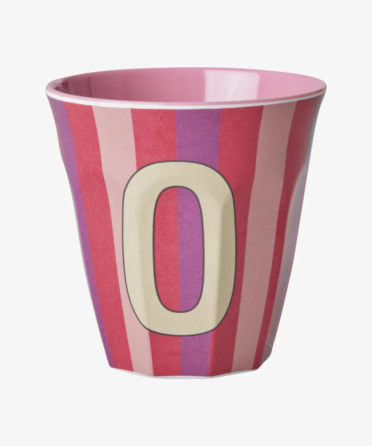 rice Buchstabenbecher (250 ml) – O Stripes, Mehrfarbig