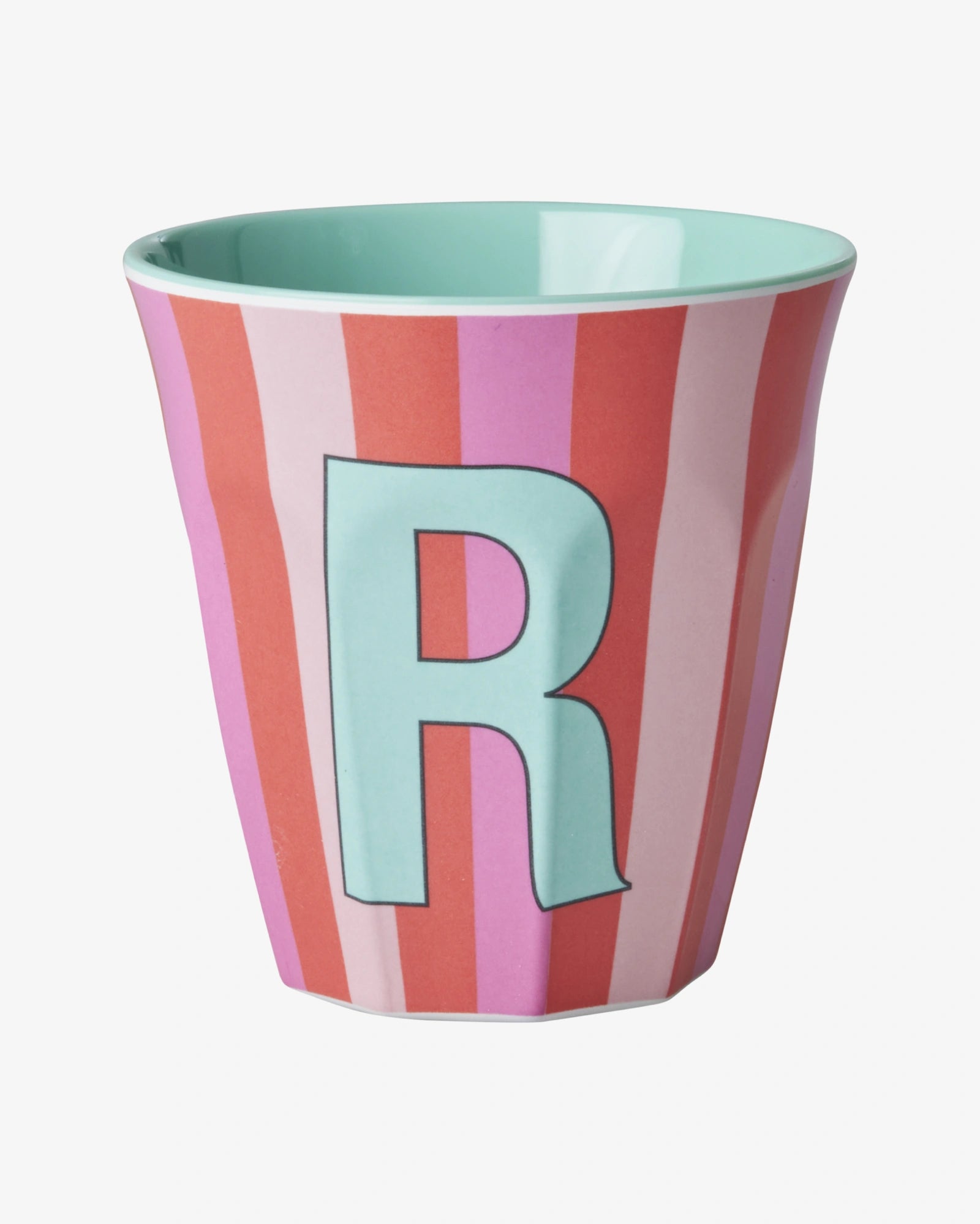 rice Buchstabenbecher (250 ml) – R Stripes, Pink