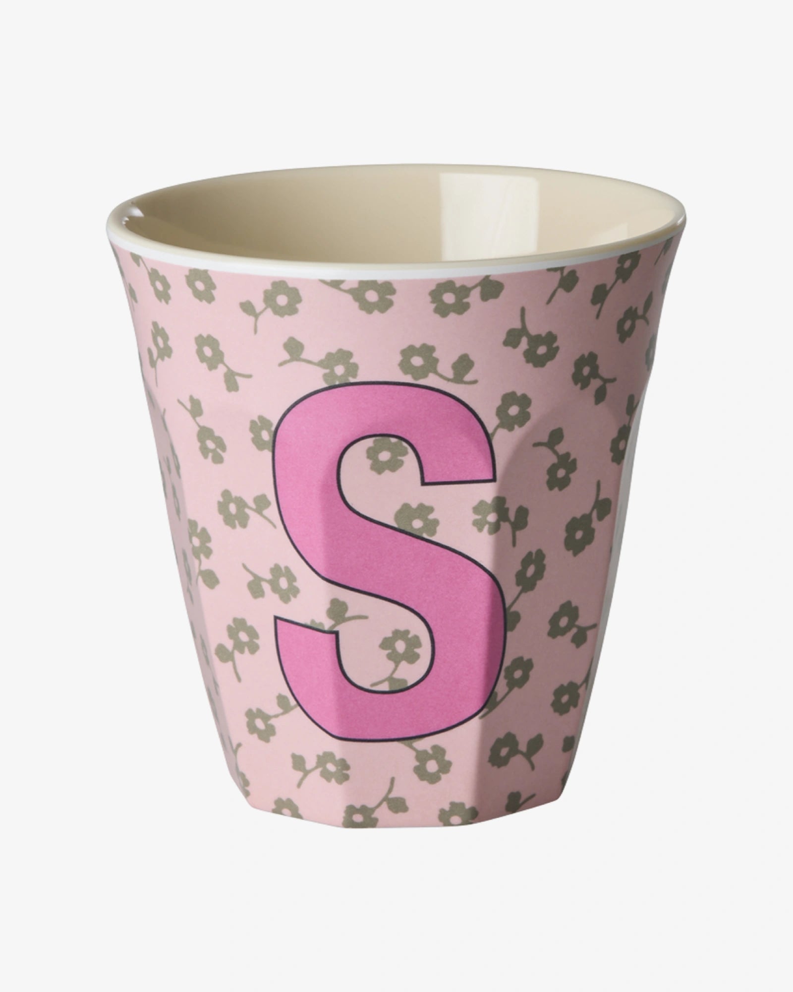 rice Buchstabenbecher (250 ml) – S Flowers, Hellrosa