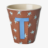 rice Buchstabenbecher (250 ml) – T Stars, Braun