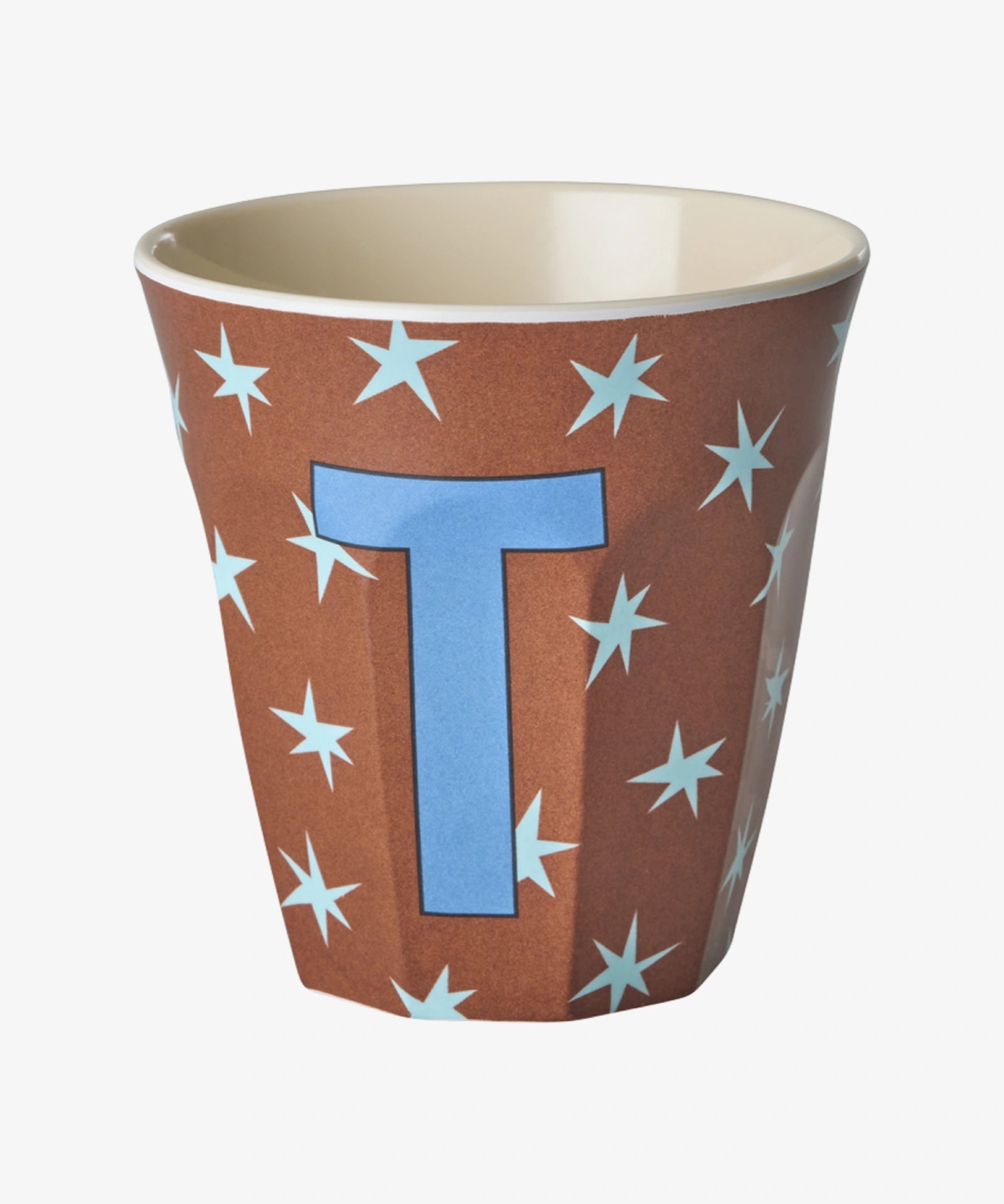 rice Buchstabenbecher (250 ml) – T Stars, Braun