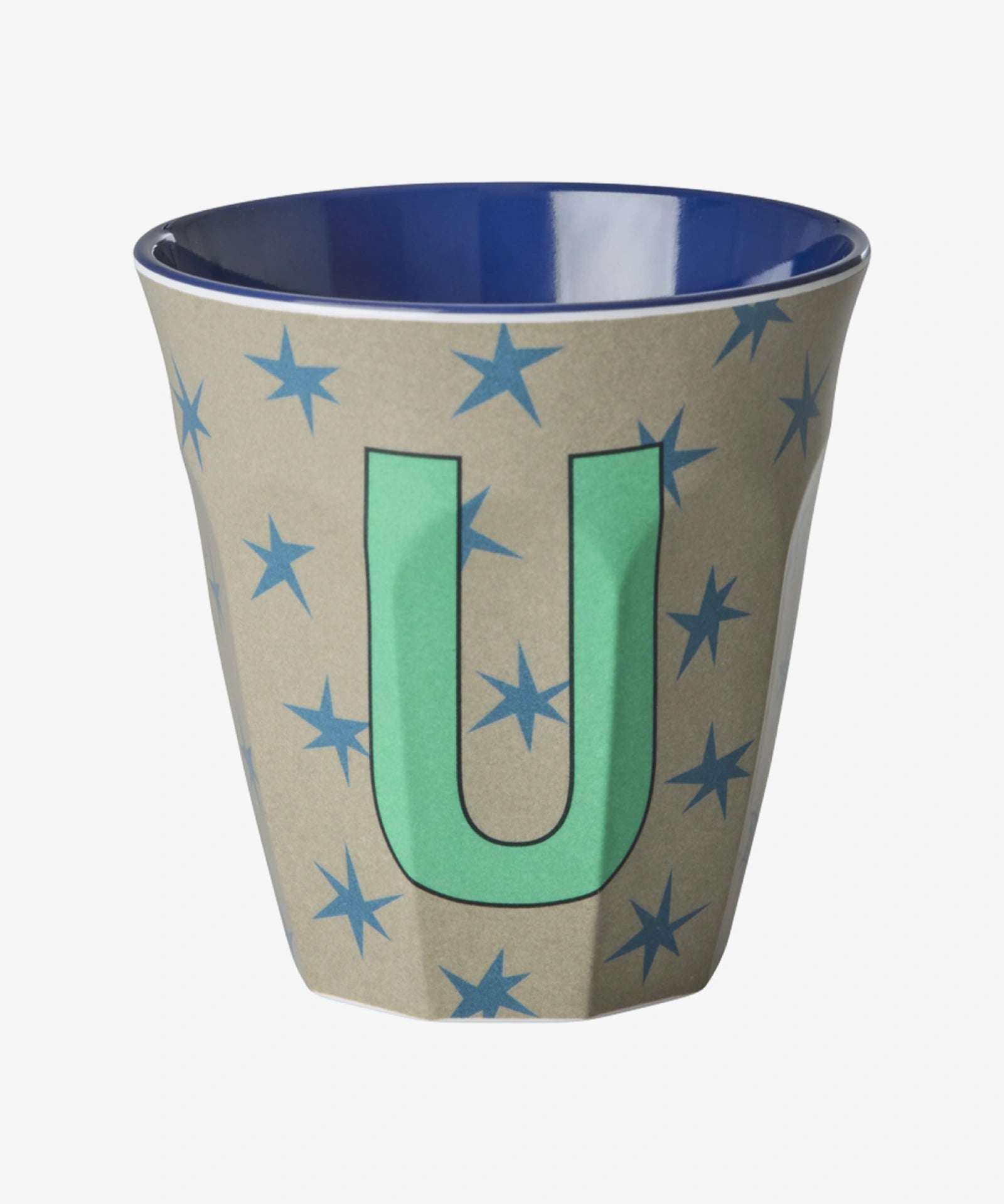 rice Buchstabenbecher (250 ml) – U Stars, Dunkles Sand