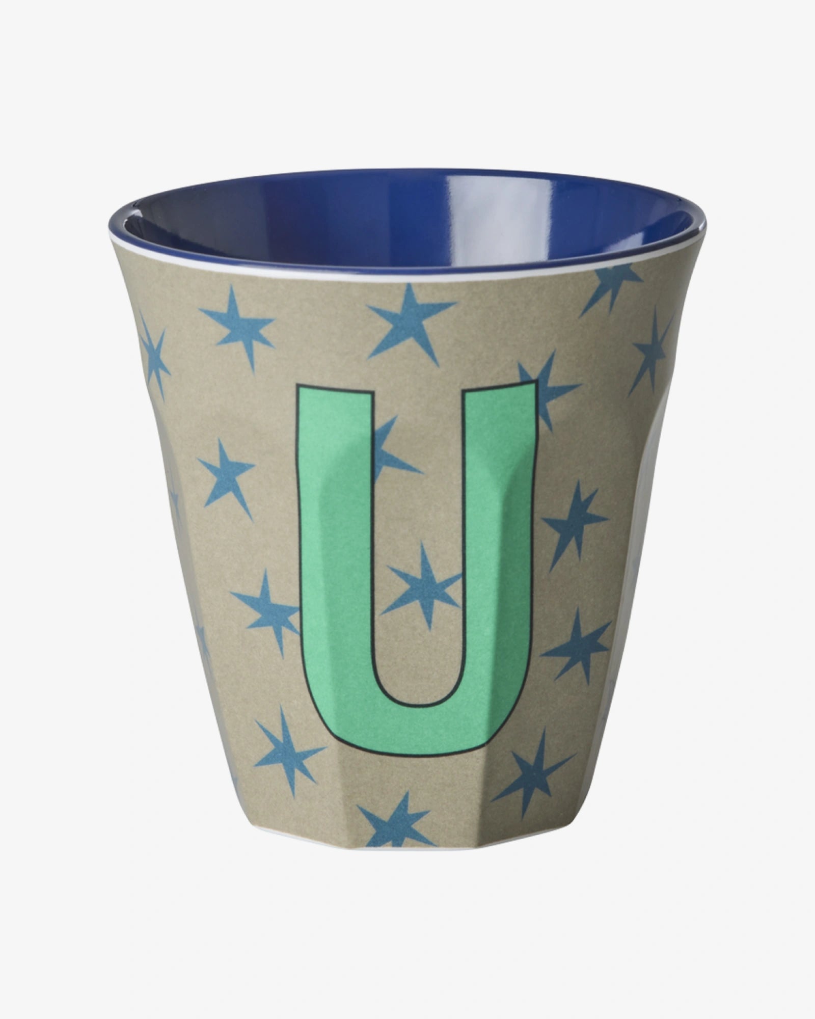 rice Buchstabenbecher (250 ml) – U Stars, Dunkles Sand