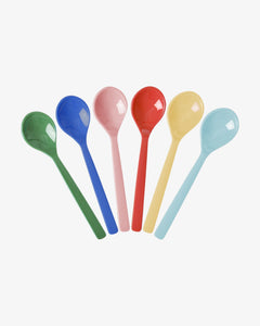 rice Melamin-Teelöffel 6er-Set – Solid Colors