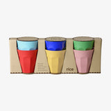 rice Melaminbecher 6er-Set (250 ml) – Solid Colors