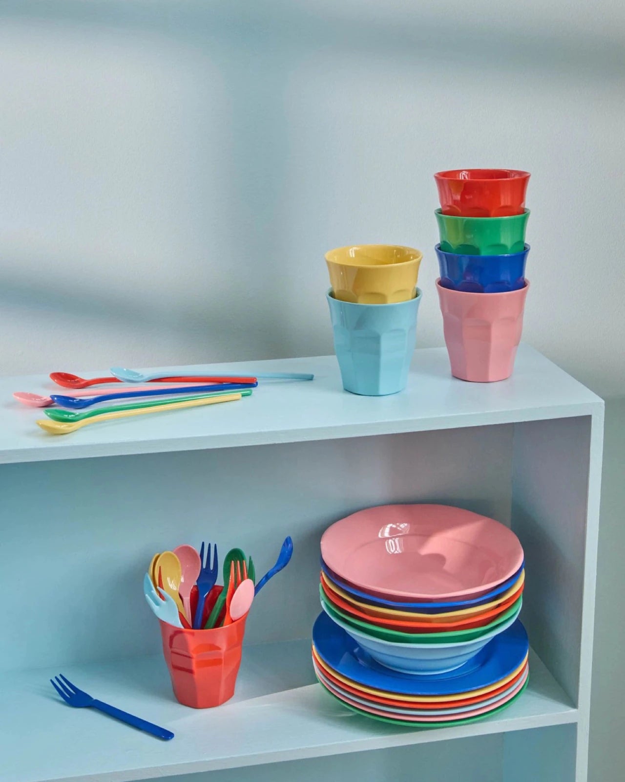 rice Melaminbecher 6er-Set (250 ml) – Solid Colors