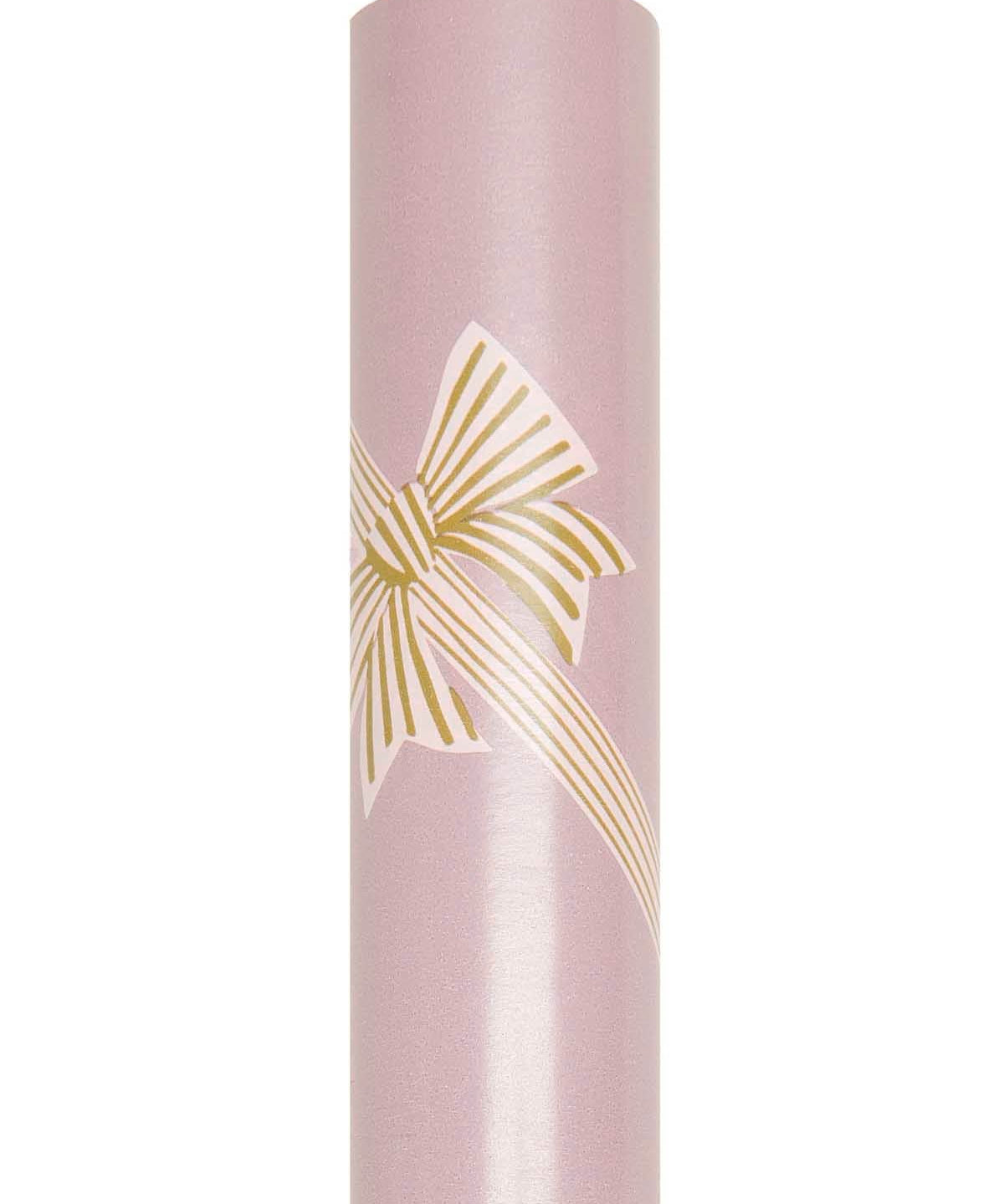 Rico Design - Geschenkpapier Schleifen | Streifen Rosa - Geschenkpapier - ROSA ECK - , ,