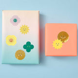 Rico Design - Happy Birthday Sticker | Sonnen / Kleeblätter - Sticker - ROSA ECK - , ,