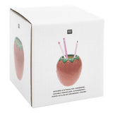 Rico Design - Keramik Stiftehalter Erdbeere - Stiftehalter - ROSA ECK - Rot, ,