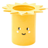 Rico Design - Keramik Vase Sonne | Gelb - Vase - ROSA ECK - Gelb, ,