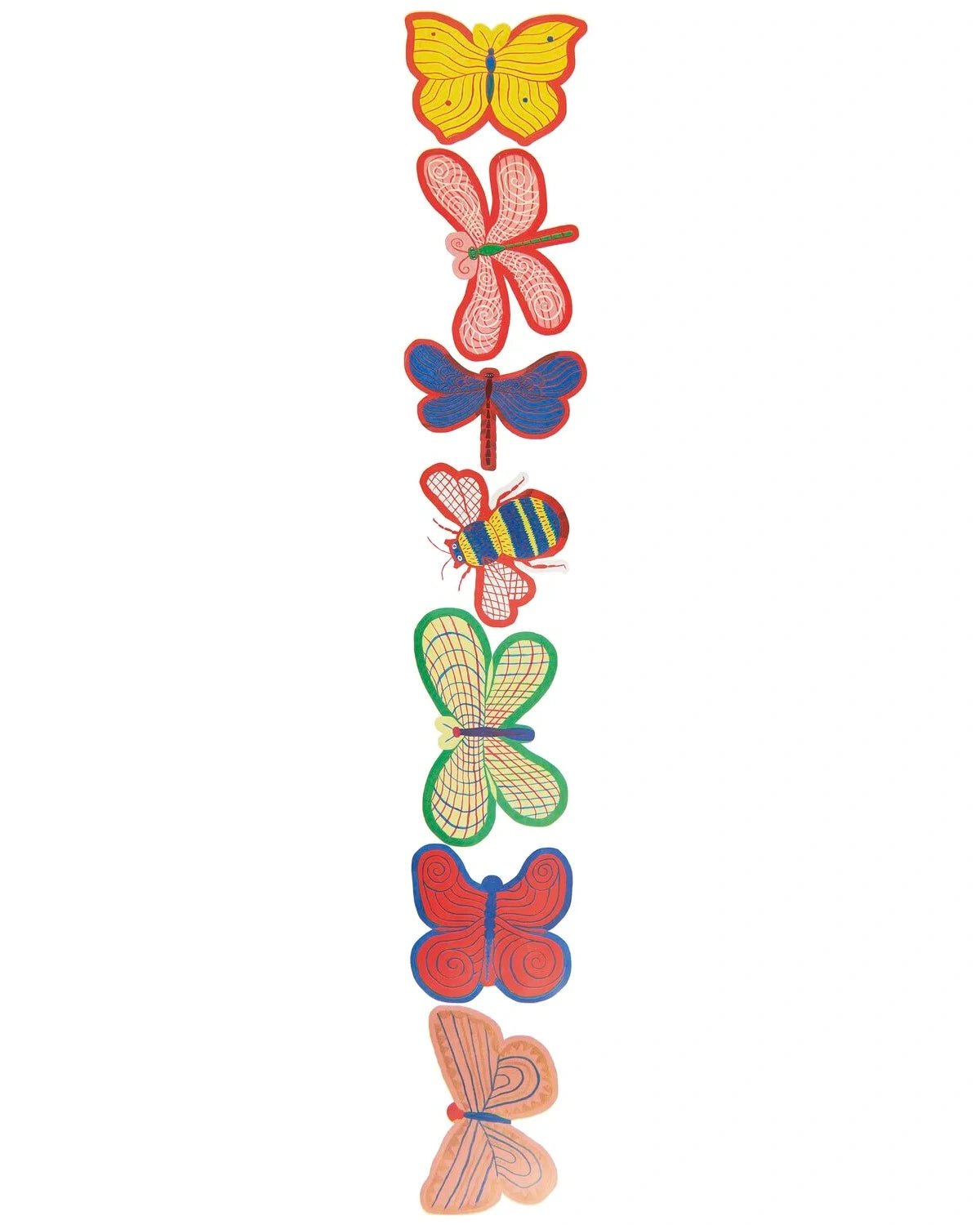 Rico Design - Midsommar Magic Sticker (100 Stück) • Insekten - ROSA ECK