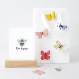 Rico Design - Midsommar Magic Sticker (100 Stück) • Insekten - ROSA ECK