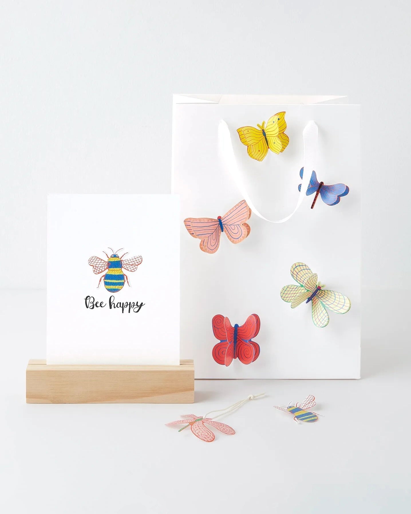 Rico Design - Midsommar Magic Sticker (100 Stück) • Insekten - ROSA ECK