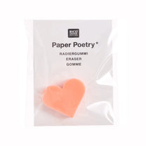 Rico Design - Mini-Radiergummi • Herz Neonrot - ROSA ECK