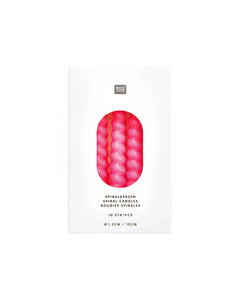 Rico Design - Mini - Spiralkerzen Set (10 Stück) • Neon Pink - Kerzen - ROSA ECK