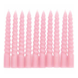 Rico Design - Mini - Spiralkerzen Set (10 Stück) • Rose - Kerzen - ROSA ECK