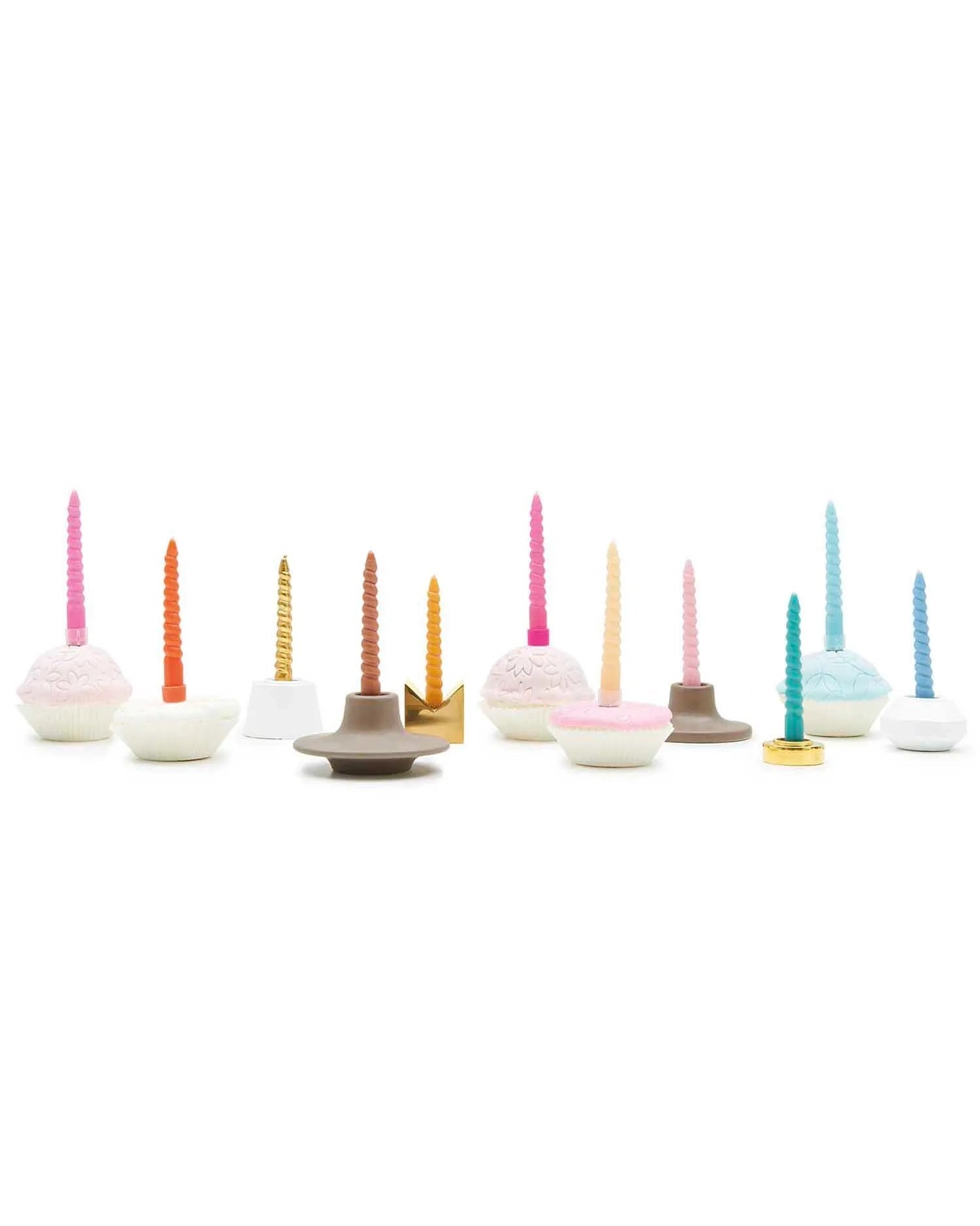 Rico Design - Mini - Spiralkerzen Set (10 Stück) | Smokey Rose Mix - ROSA ECK Concept Store