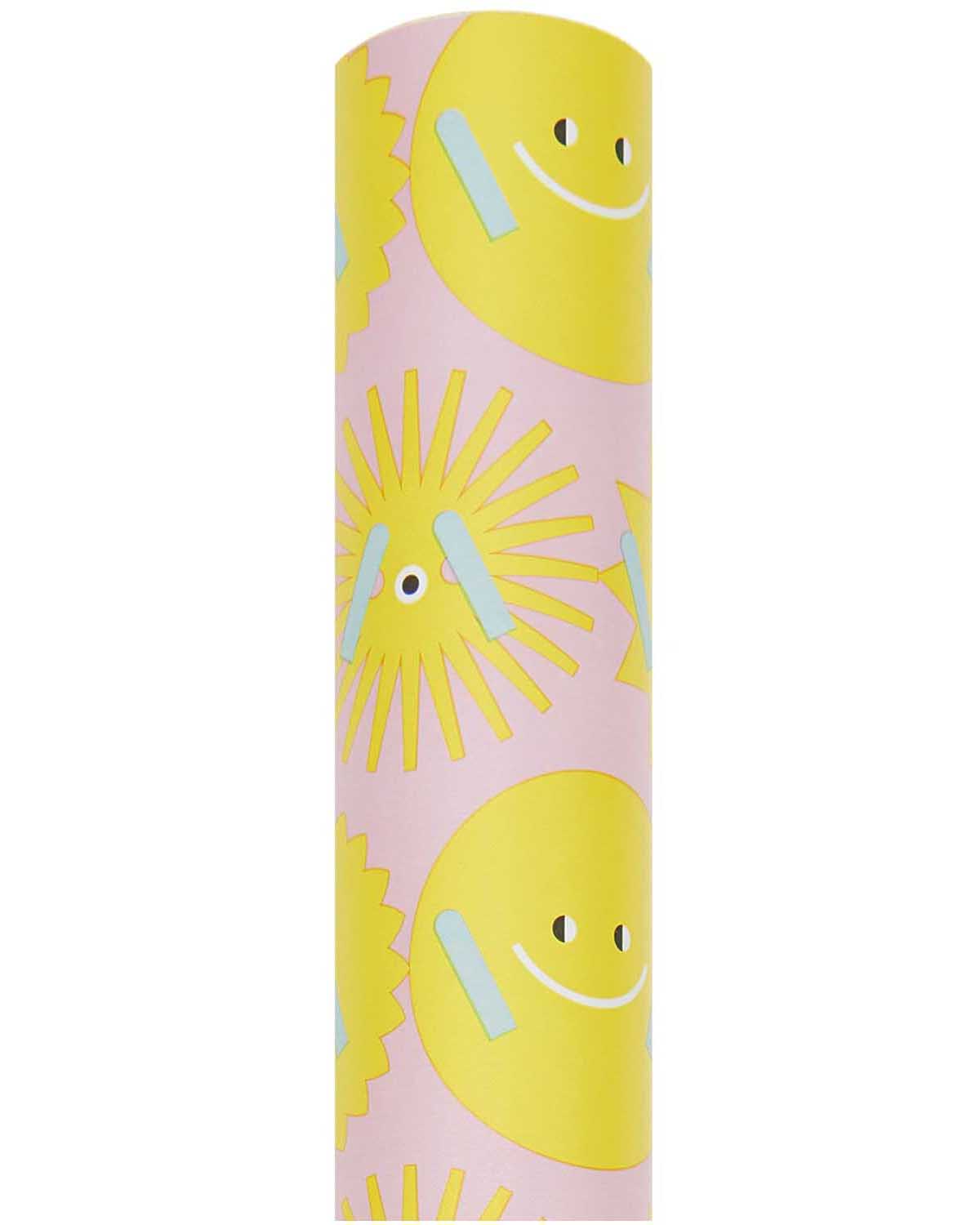 Rico Design - Paper Poetry Geschenkpapier | Sonne - Geschenkpapier - ROSA ECK - Gelb, ,