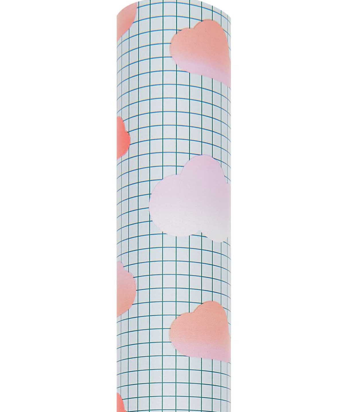 Rico Design - Paper Poetry Geschenkpapier | Wolken - Geschenkpapier - ROSA ECK - Blau, ,