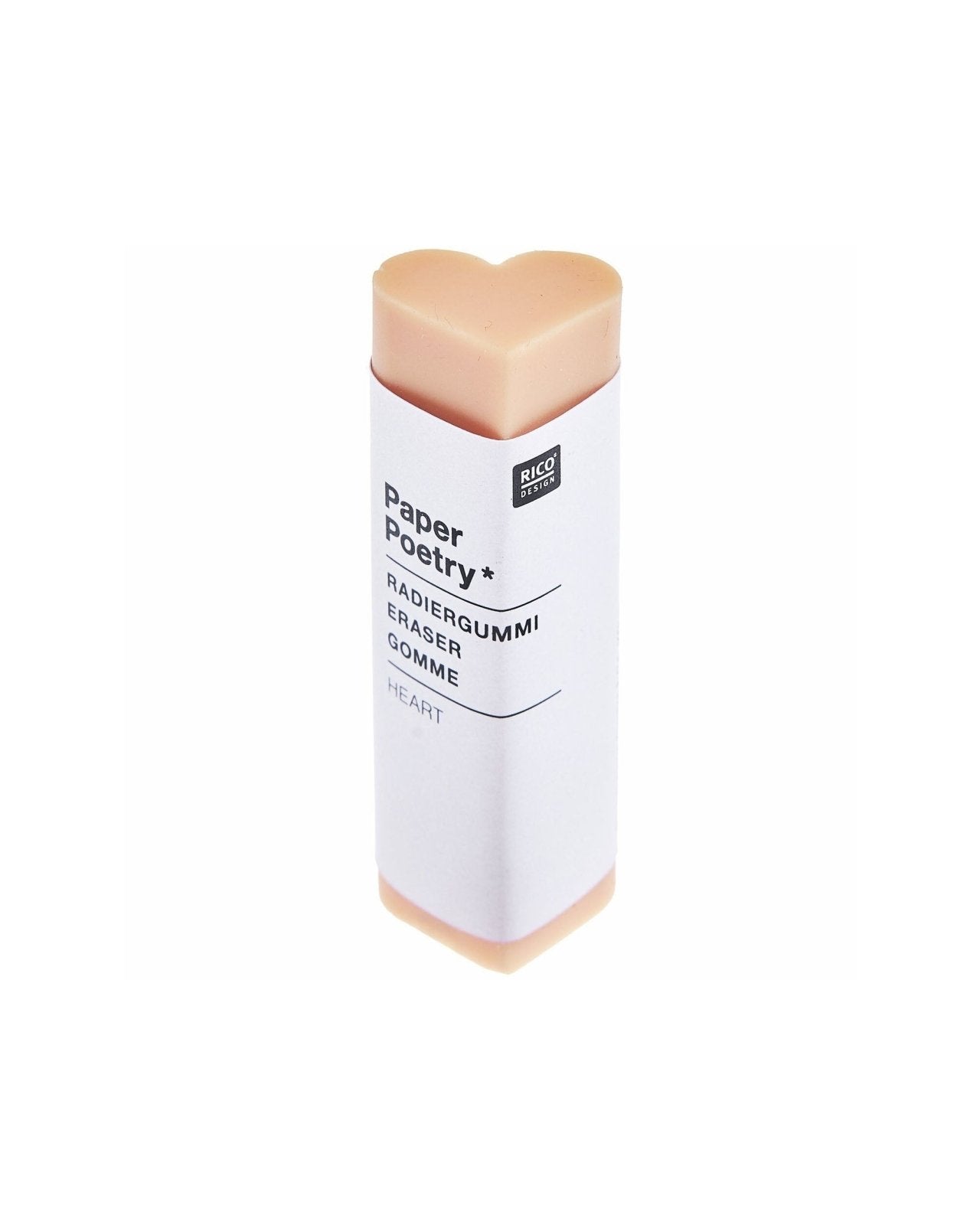 Rico Design - Radiergummi • Herz Peach - ROSA ECK