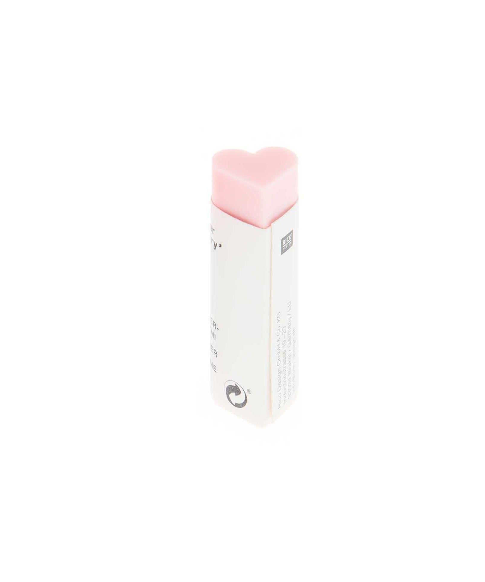 Rico Design - Radiergummi Herz | Rosa - Radiergummi - ROSA ECK - , ,
