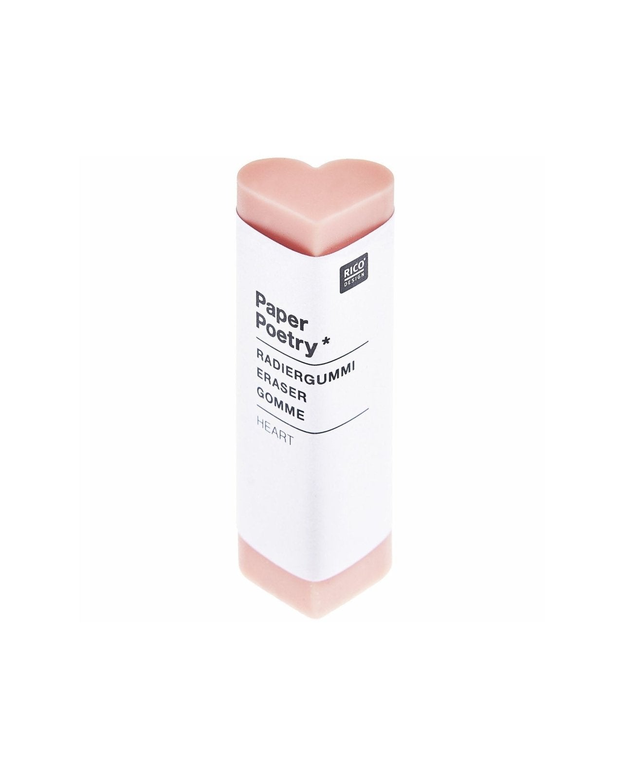 Rico Design - Radiergummi • Herz Rosa - ROSA ECK