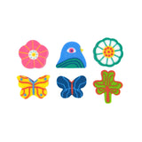 Rico Design - Radiergummis Midsommar Magic • (6 Stück) - Radiergummi - ROSA ECK