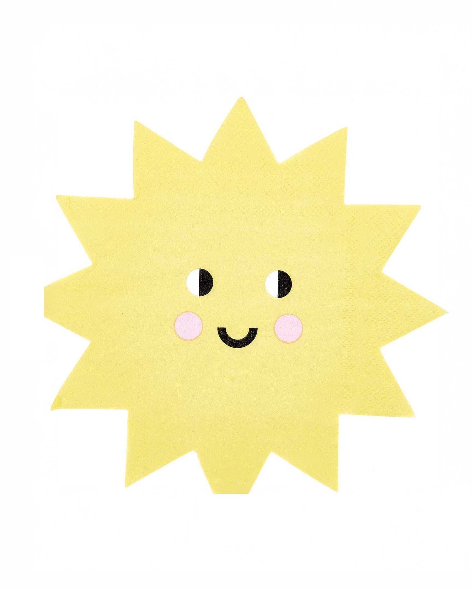 Rico Design - Serviette Sonne - Serviette - ROSA ECK - Gelb, ,