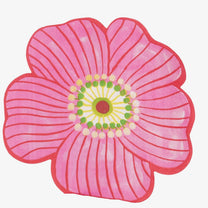 Rico Design - Servietten (20 Stück) • Pinke Blume - ROSA ECK
