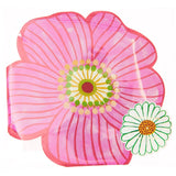 Rico Design - Servietten (20 Stück) • Pinke Blume - ROSA ECK