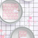 Rico Design - Servietten Kirschblüten - ROSA ECK