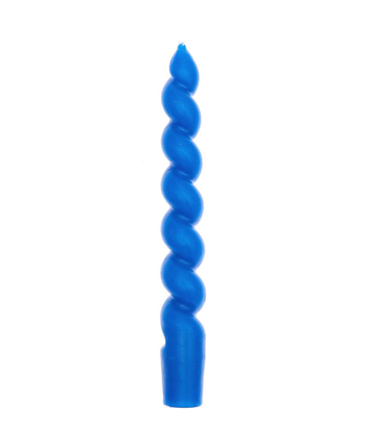 Rico Design - Spiralkerze | Kornblume - Kerze - ROSA ECK - Blau, ,