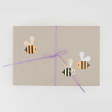 Rico Design - Sticker Bienen - Sticker - ROSA ECK - Gelb, ,