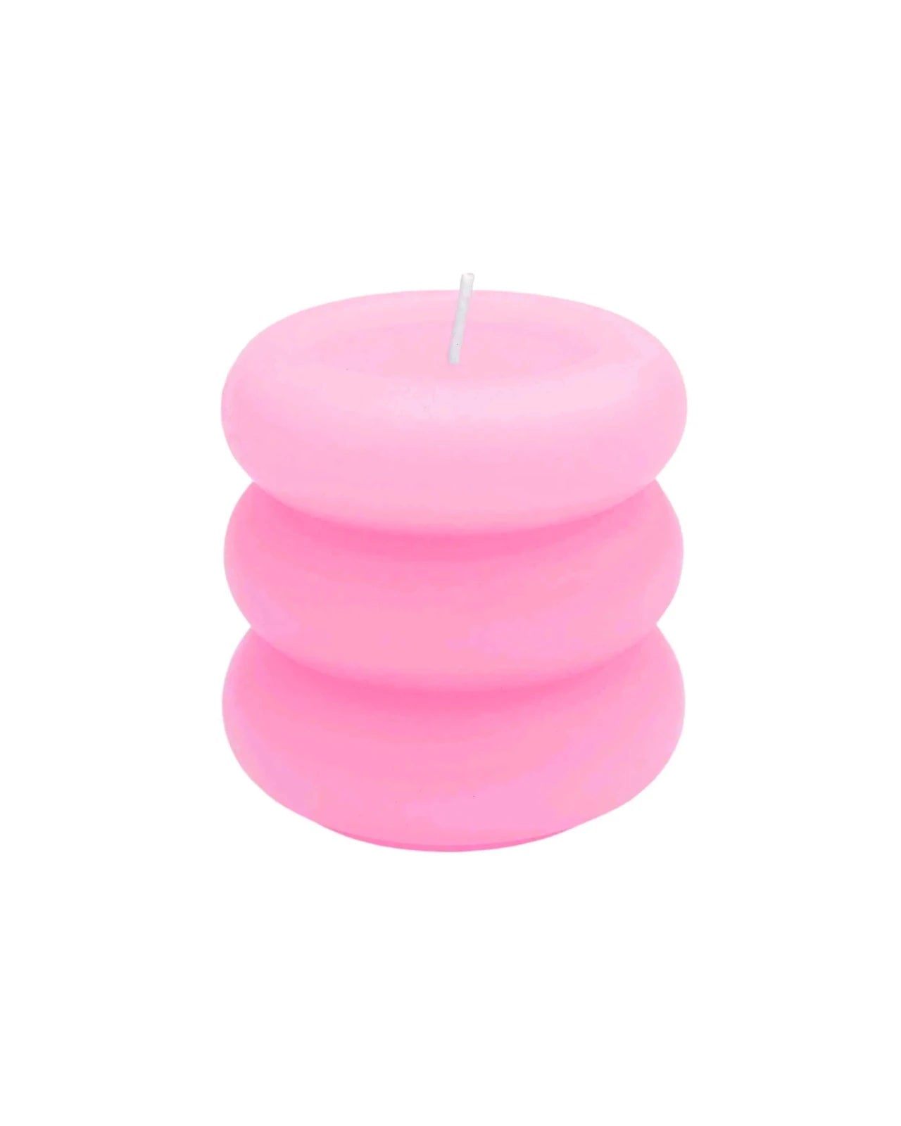Rico Design - Stumpenkerze Ringe • Rosa - Kerze - ROSA ECK