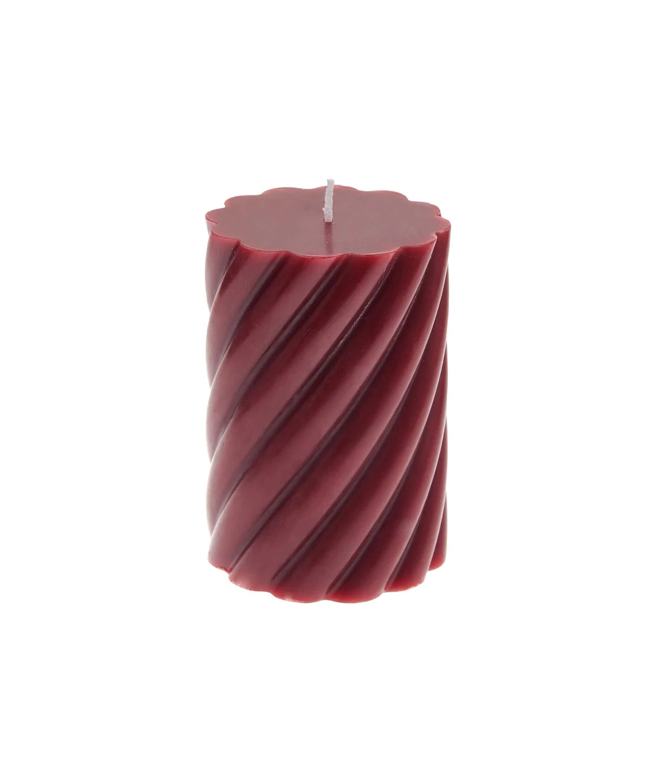 Rico Design - Stumpenkerze Spiral • Kastanie - Kerze - ROSA ECK