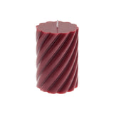 Rico Design - Stumpenkerze Spiral • Kastanie - Kerze - ROSA ECK