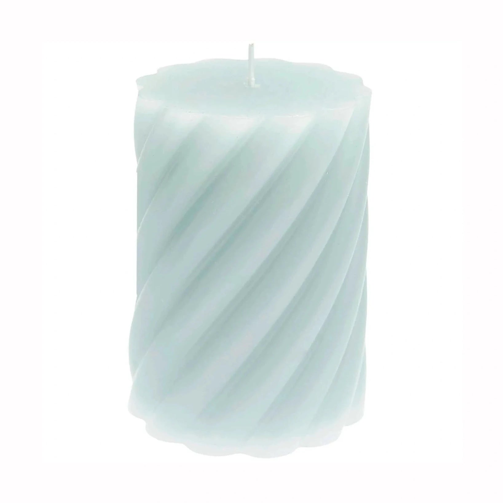 Rico Design - Stumpenkerze Spiral • Mint - ROSA ECK