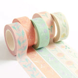 Rico Design - Washi Tape Set • Blumen Pastell - ROSA ECK