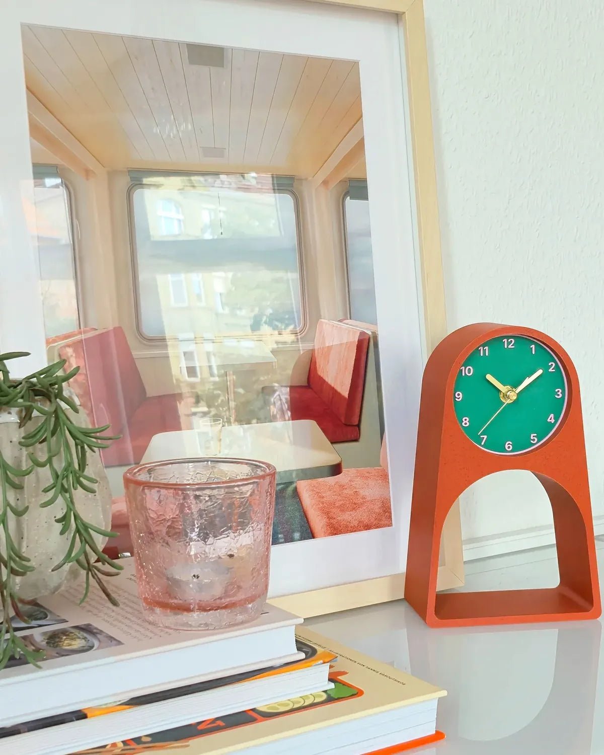 roki Design - LEIF Tischuhr • Melvo - ROSA ECK