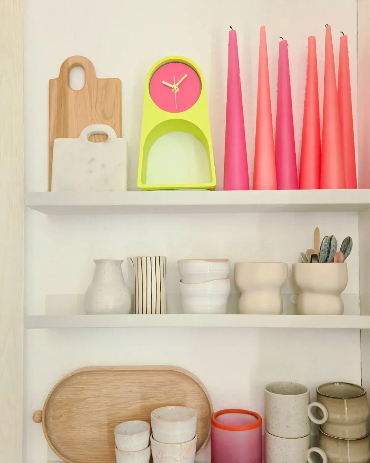 roki Design - LEIF Tischuhr • Velno - ROSA ECK