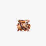ROSA ECK - BABY Haarklammer (3,5 cm) • Coffee - ROSA ECK