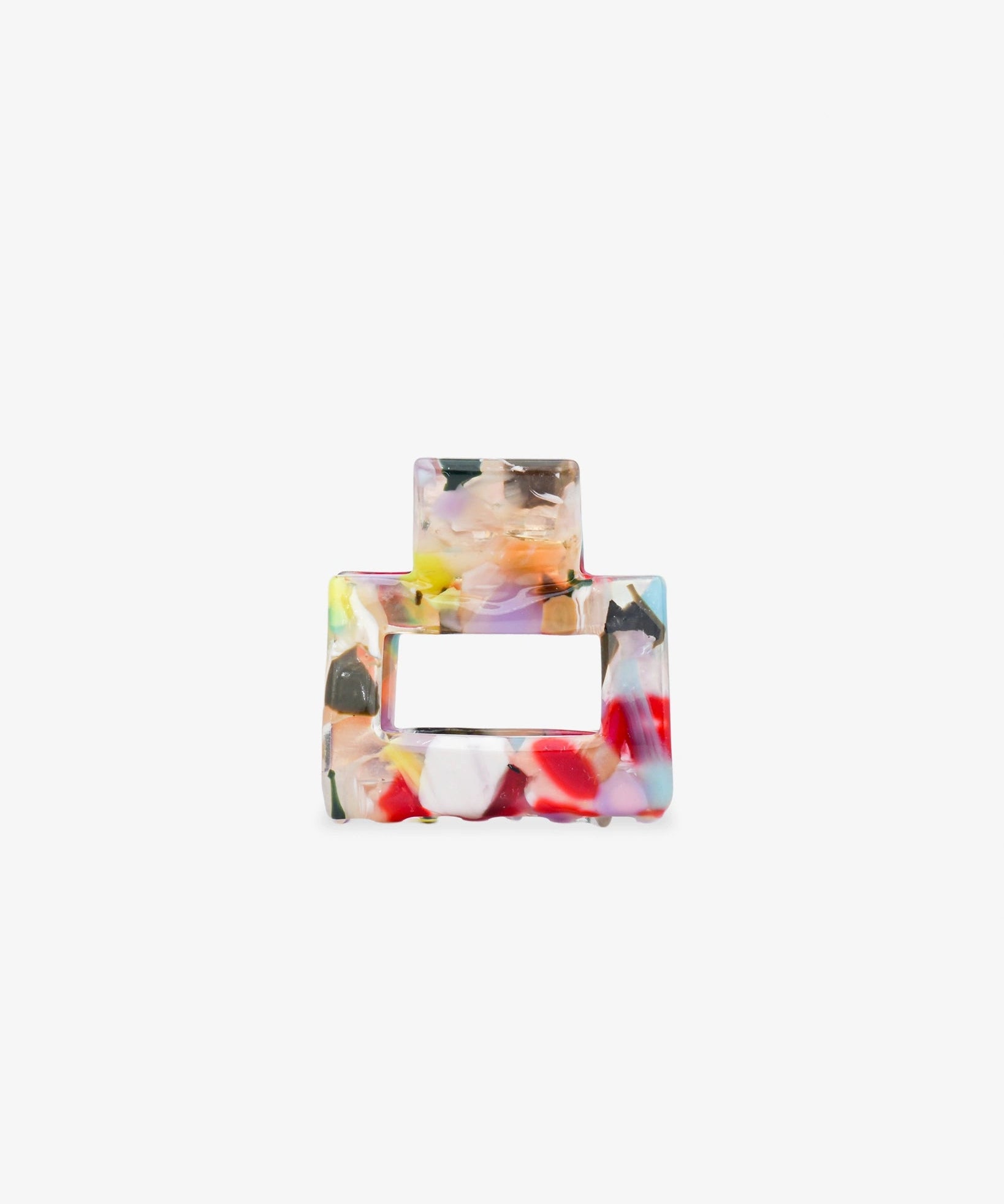 ROSA ECK - SQUARE S Haarklammer (3,5 cm) • Confetti Light - ROSA ECK